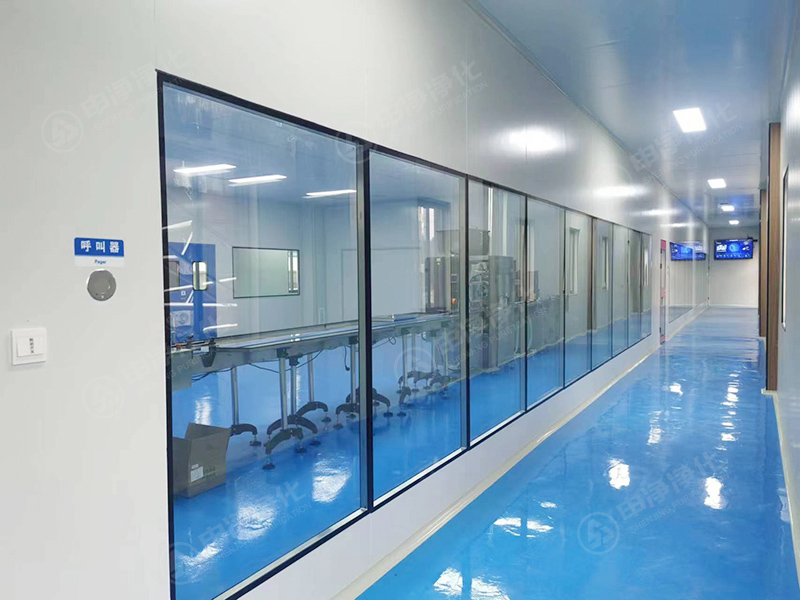 灌裝甲魚10萬級(jí)凈化車間安裝工程